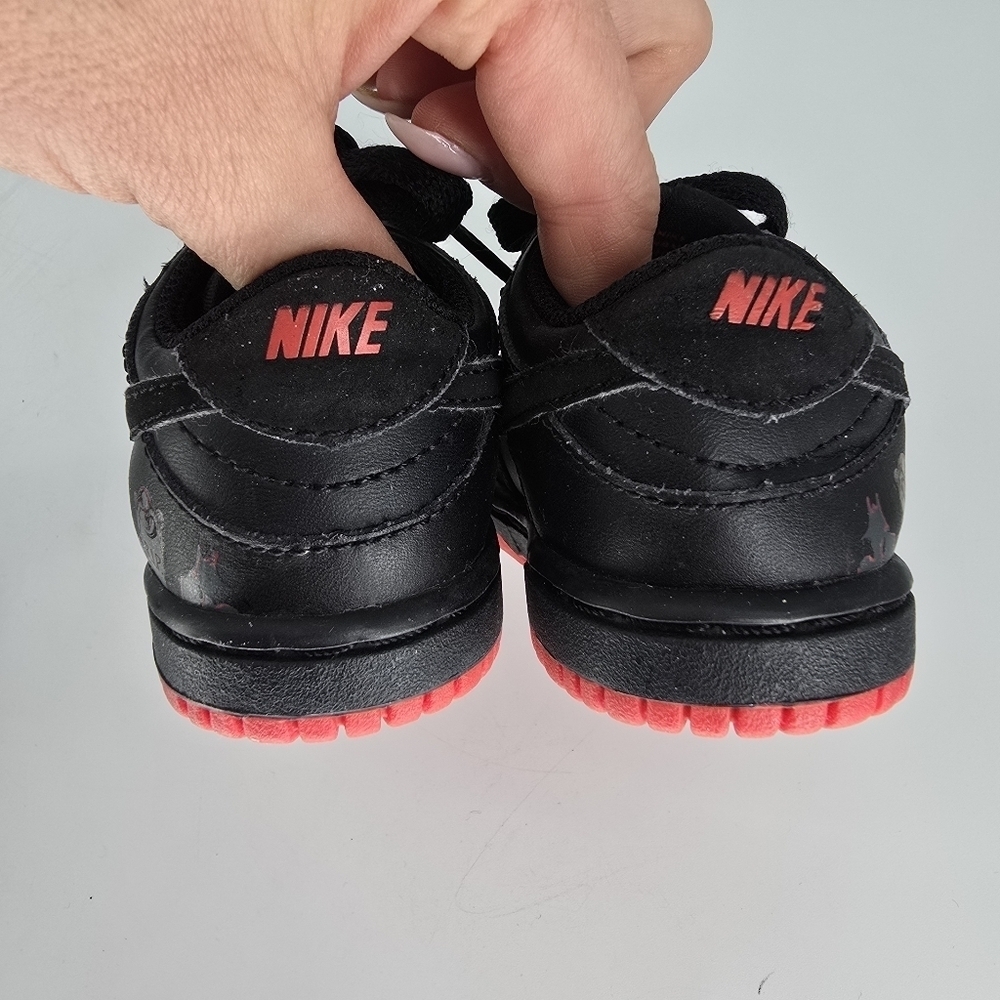 nike Dunk Low GS 'Halloween' 2009 size infants kids 4 black and red shoes - Picture 4 of 7